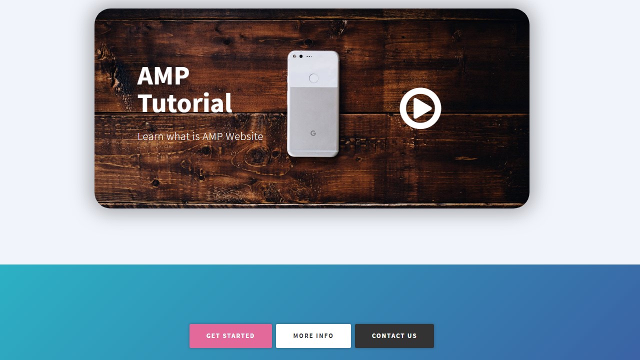 AMP Development Team Page Template