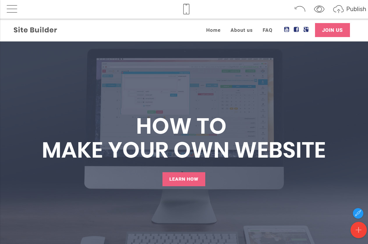 how to make an online business website for free